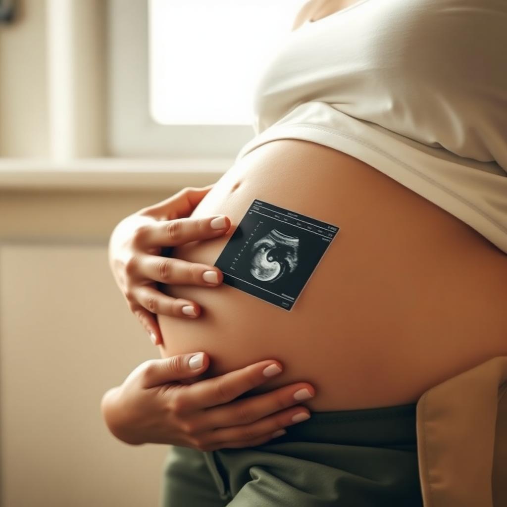 Tidlig ultralydbilde i varmt lys